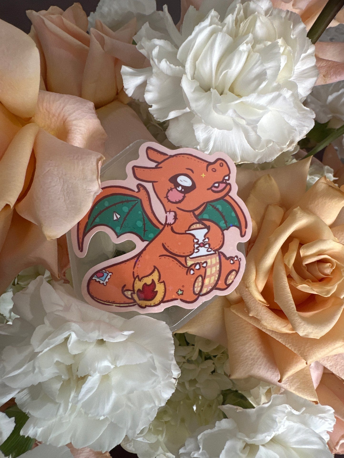 Poke Mail Holographic Glitter Sticker