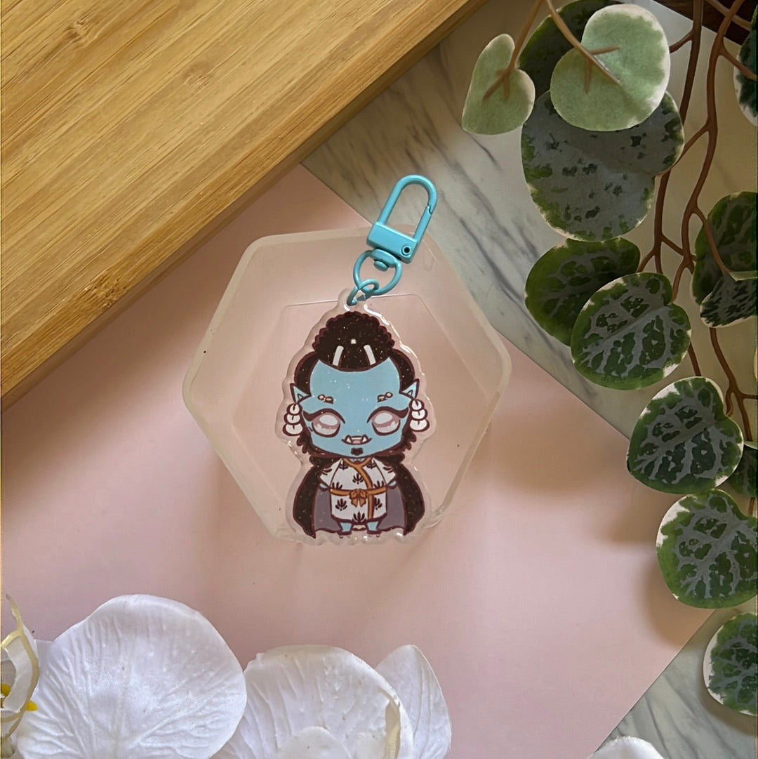 OP Pirates Helmsman Double-Sided Glitter Keychain