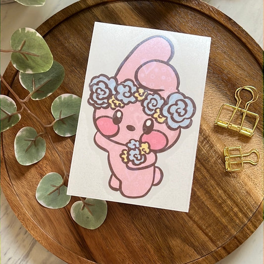 BT21 Flower Power Cooky Holographic Heart Decal
