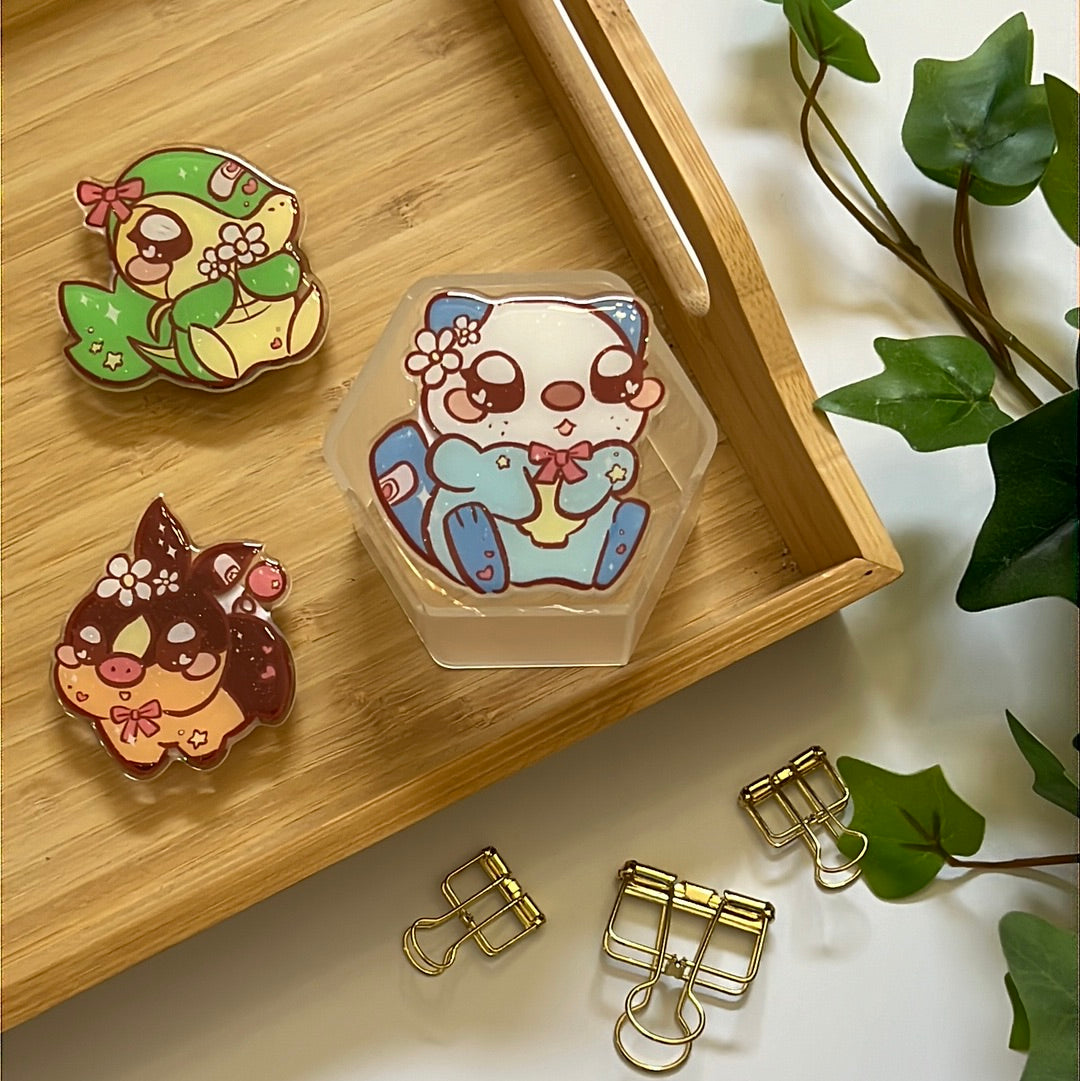 Pika Friends Unova Region Glitter Epoxy Acrylic Phone Grips