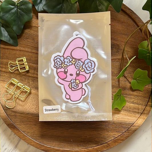 BT21 Flower Power Cooky Strawberry Scented Car Air Freshener