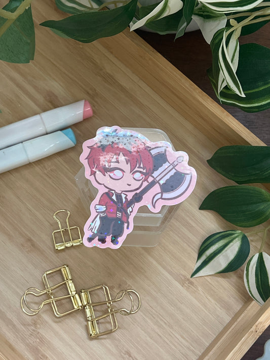 Hero's Journey Stark Holographic Glitter Sticker