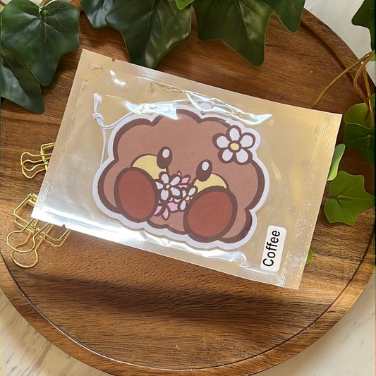 BT21 Flower Power Shooky Coffee Scented Car Air Freshener