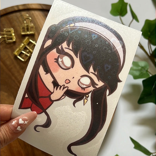 Yor Holographic Heart Decal