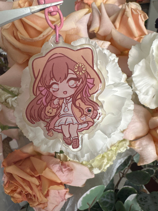 Tohru the Riceball Honda Double-Sided Glitter Keychain