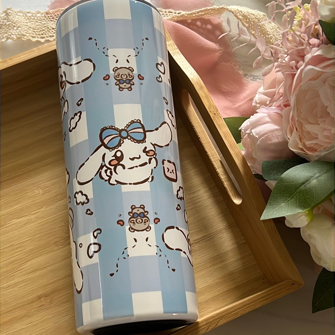 I Love You Cinna Roll 20oz Stainless Steel Tumbler with Straw