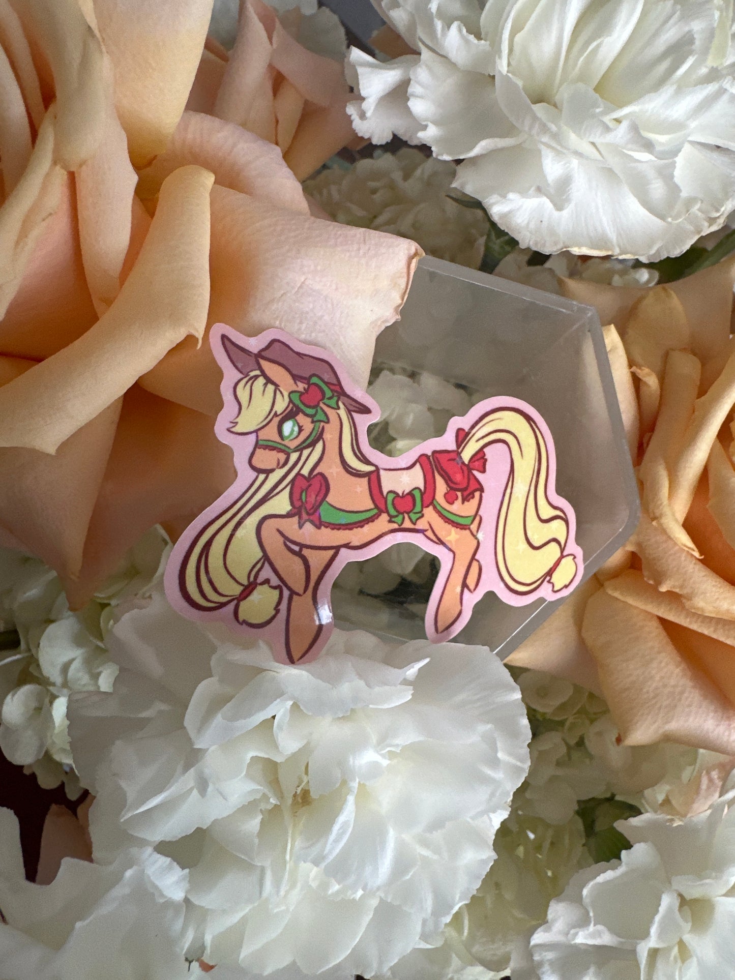 Pony Friends Holographic Glitter Sticker