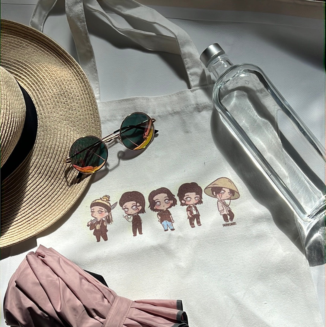 Agust D Daechwita Haegeum White Canvas Tote Bag