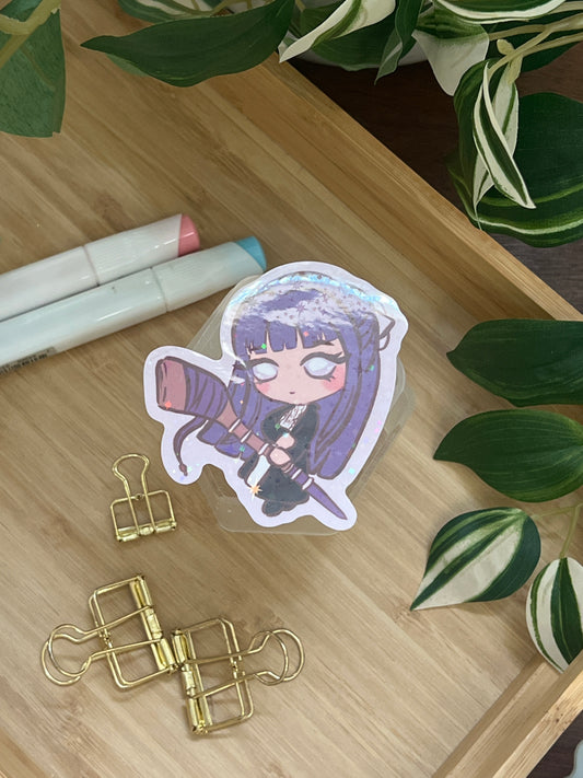 Hero's Journey Fern Holographic Glitter Sticker