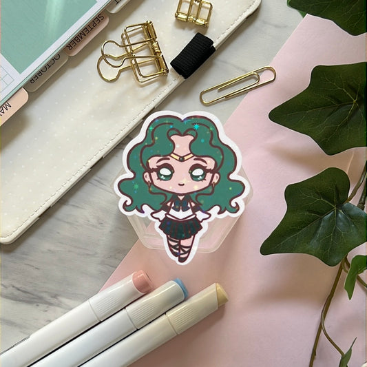 Pretty Neptune Guardian Holographic Glitter Sticker