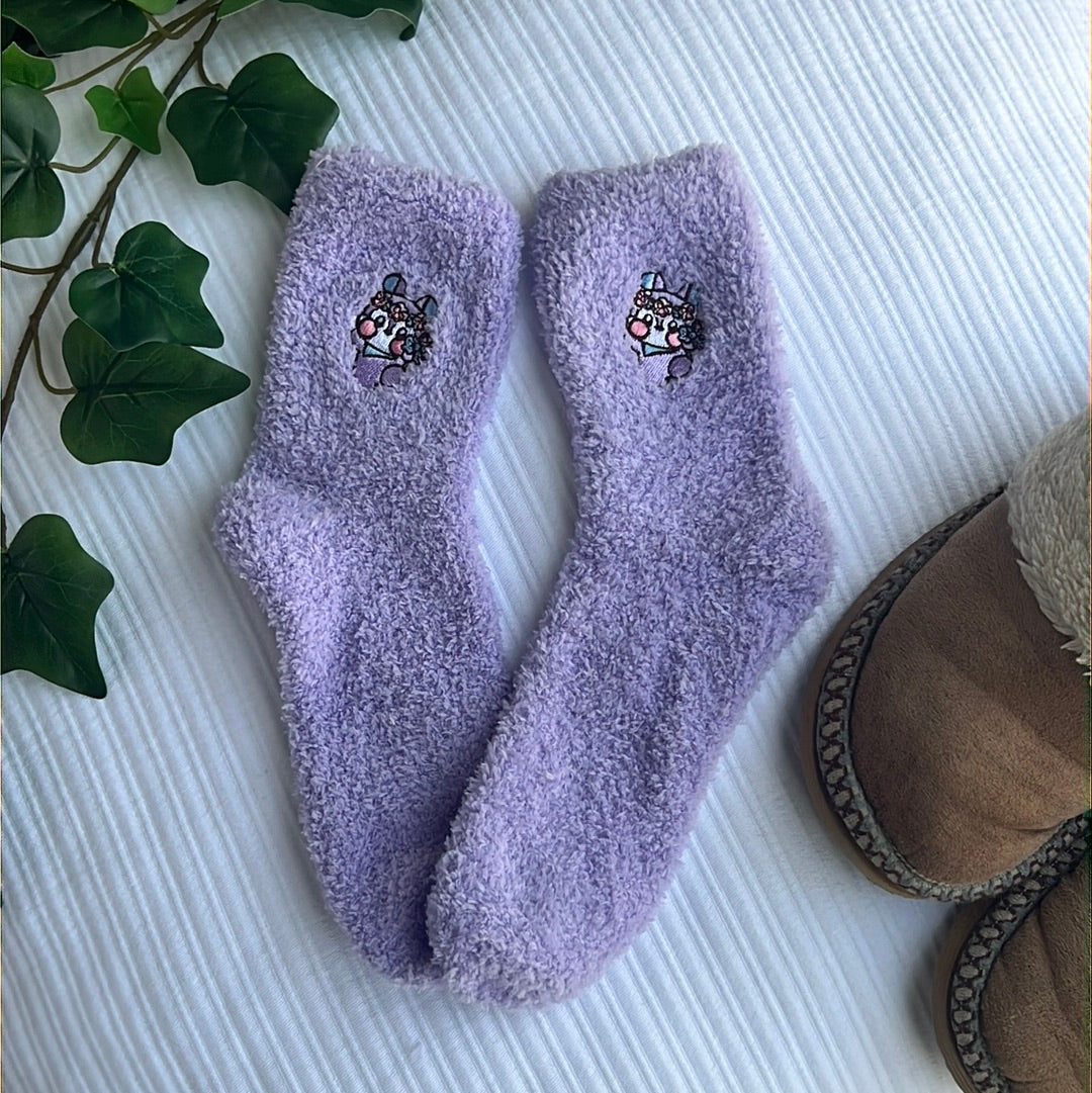 BT21 Flower Power Mang Fuzzy Sock