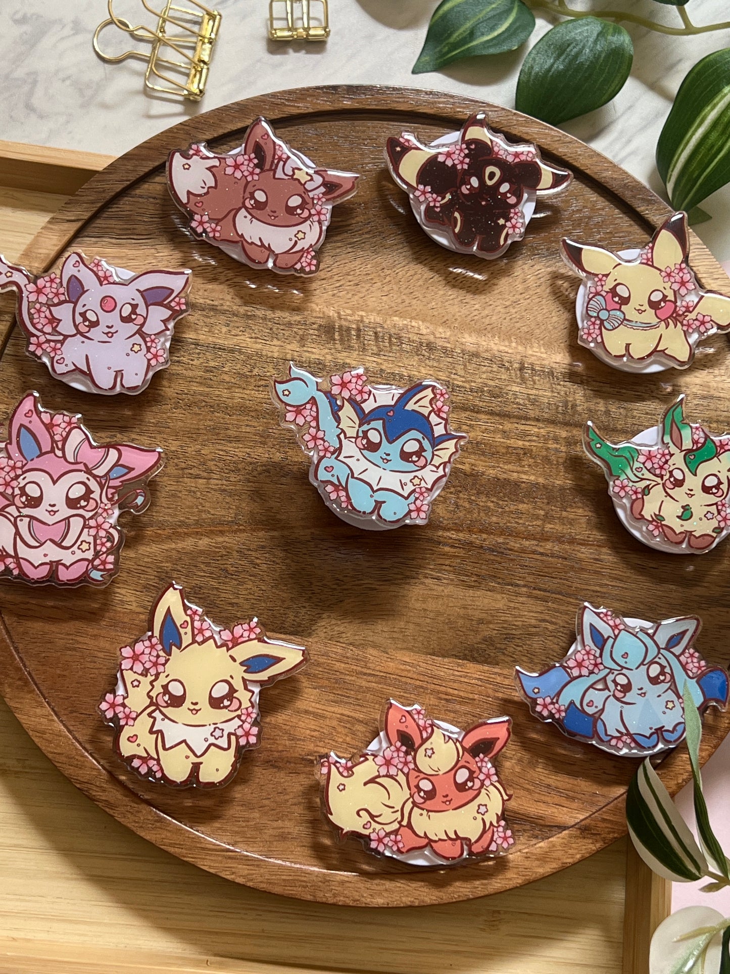 Cherry Blossom Elemental Evolutions Glitter Epoxy Acrylic Phone Grips