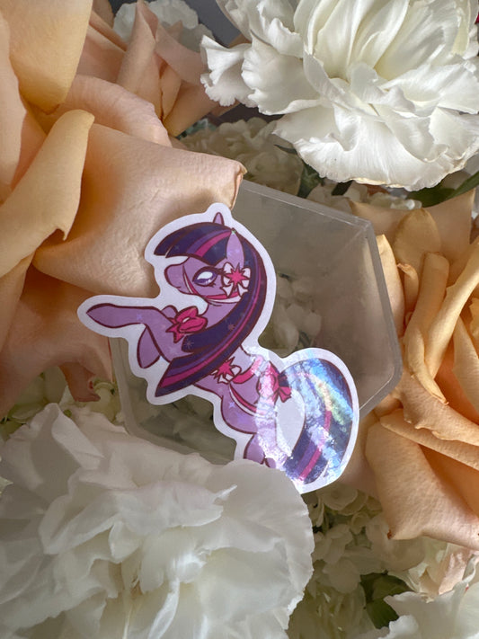Pony Friends Holographic Glitter Sticker