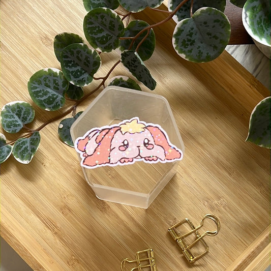 Howl's Dog Heen Holographic Glitter Sticker