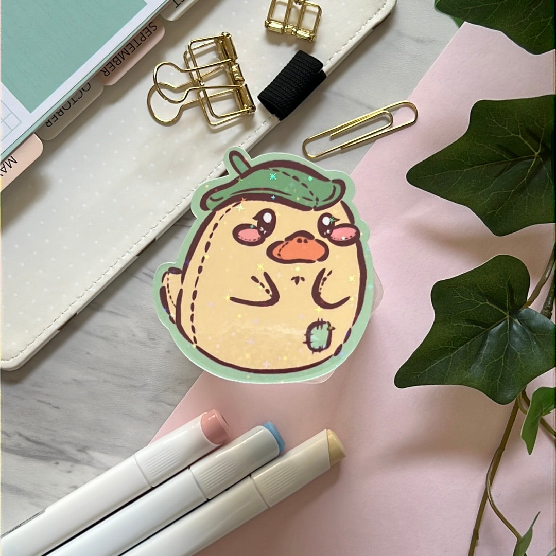 Ootori Sama Plush Holographic Glitter Sticker