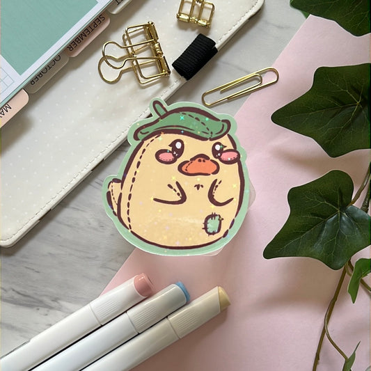 Ootori Sama Plush Holographic Glitter Sticker