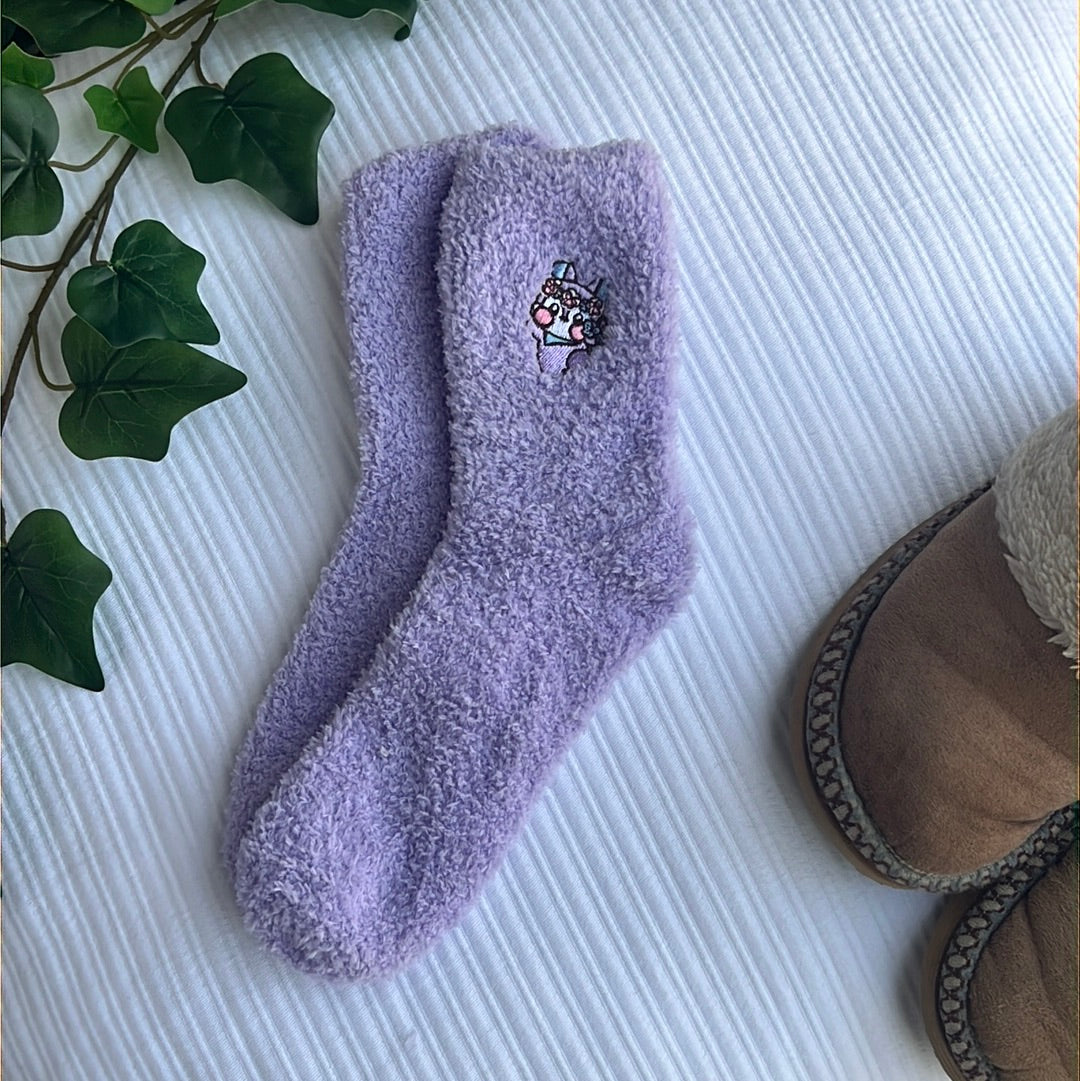 BT21 Flower Power Mang Fuzzy Sock