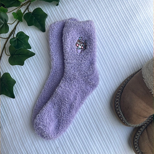 BT21 Flower Power Mang Fuzzy Sock