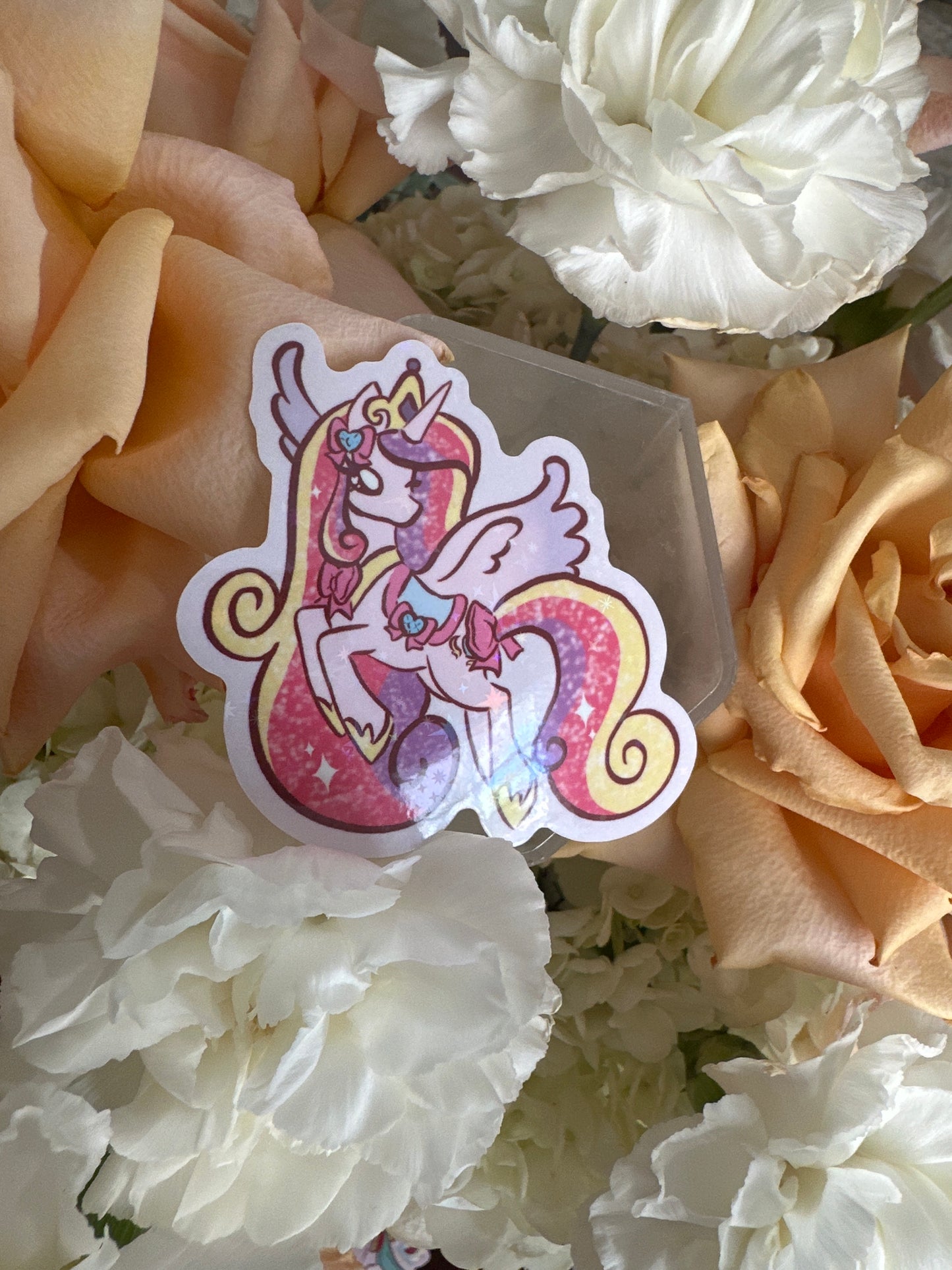 Pony Friends Holographic Glitter Sticker