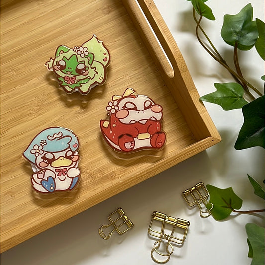 Pika Friends Paldea Region Glitter Epoxy Acrylic Phone Grips