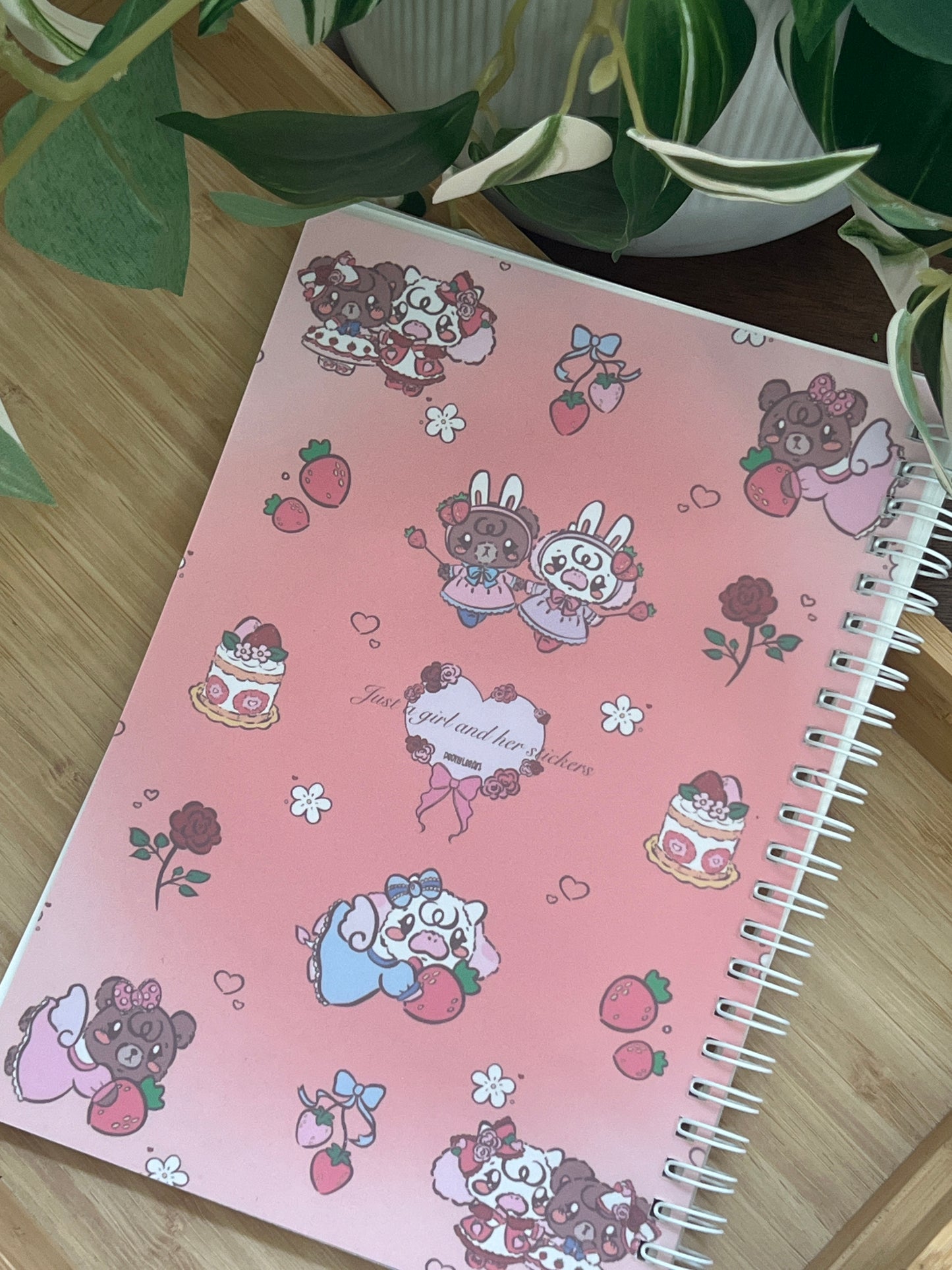 Panko & Latte Strawberry Coquette Sticker Book