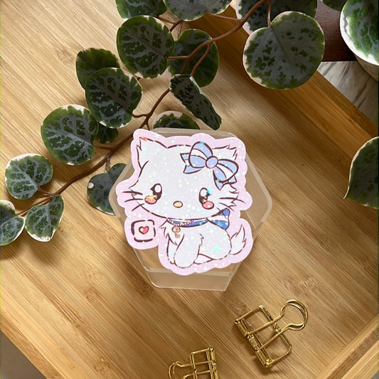I Love You Charmmy San Friends Holographic Glitter Sticker