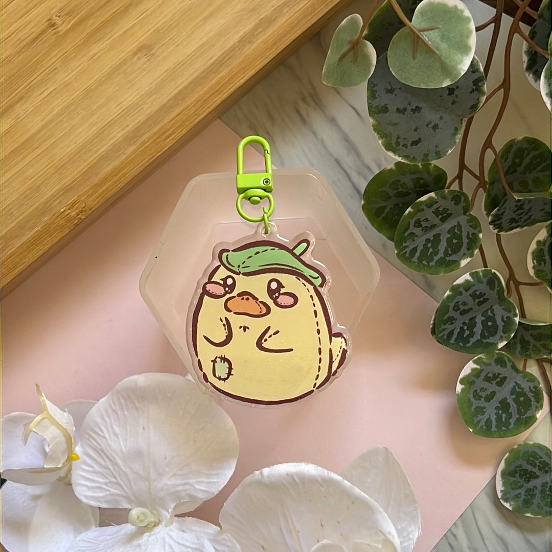 Studio Friends Chonky Ootori Sama Double-Sided Glitter Keychain