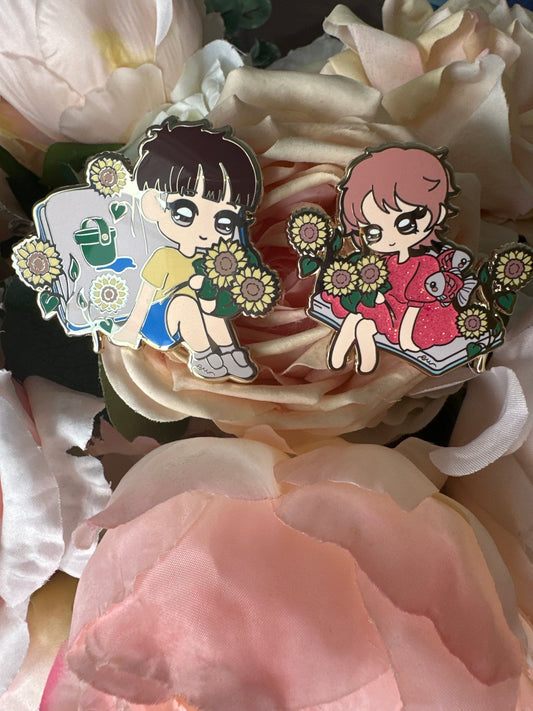 Sosuke & Ponyo Love Story Enamel Pin