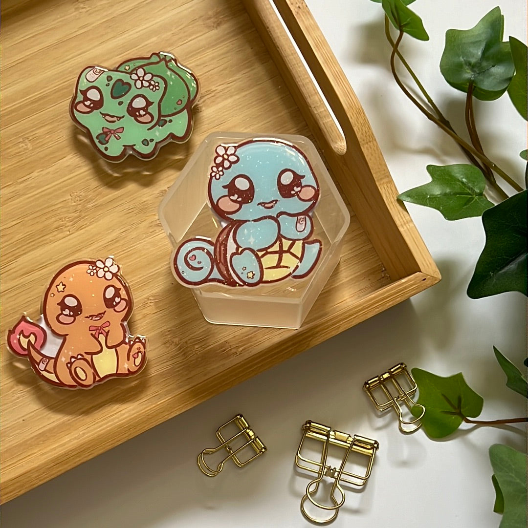 Pika Friends Kanto Region Glitter Epoxy Acrylic Phone Grips