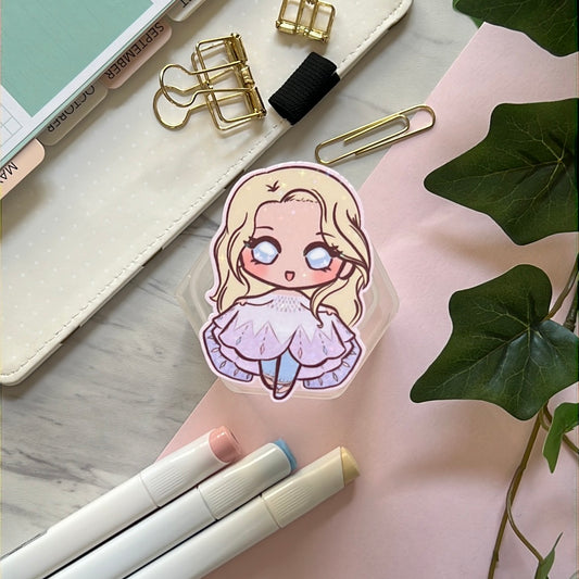 Ice Princess Holographic Glitter Sticker