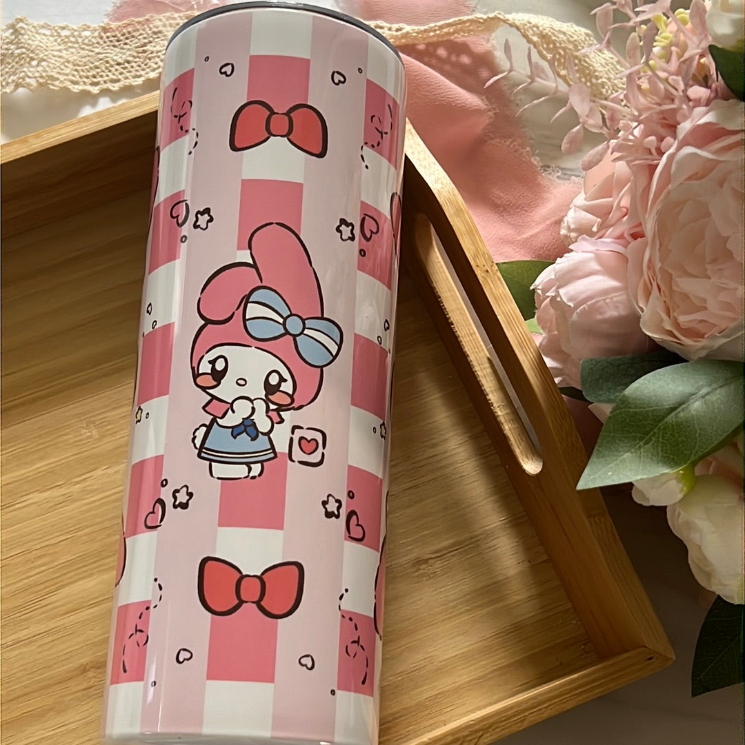 I Love You Strawberry Melody 20oz Stainless Steel Tumbler with Straw