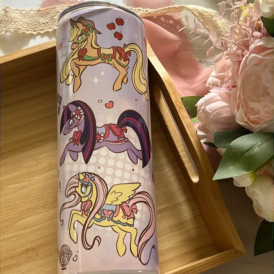 My Pretty Pony 20oz Stainless Steel Tumbler with Straw