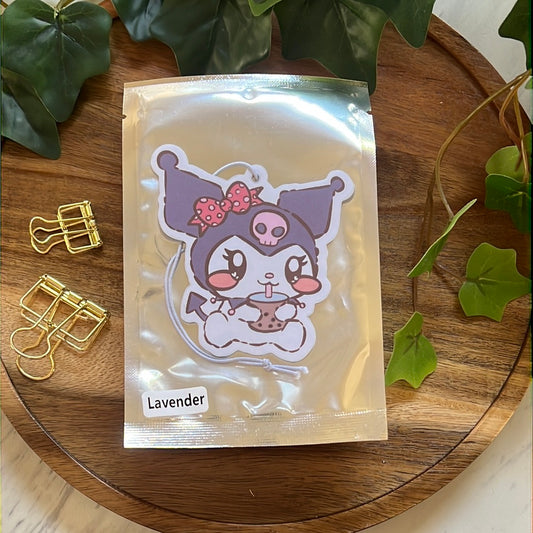 Kuro Minnie Boba Buddy Lavender Scented Car Air Freshener