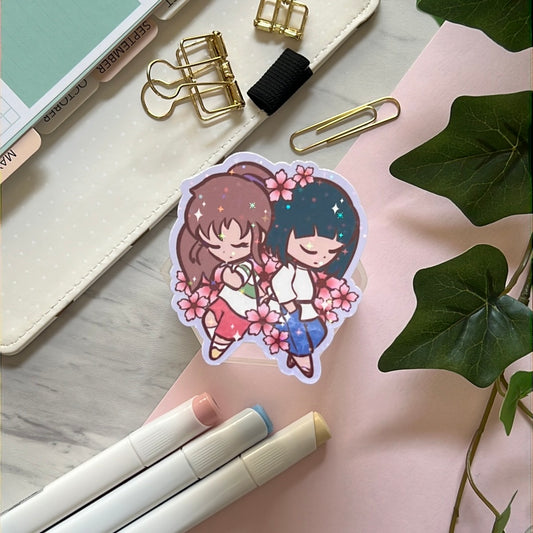 Sen & The River Spirit Holographic Glitter Sticker