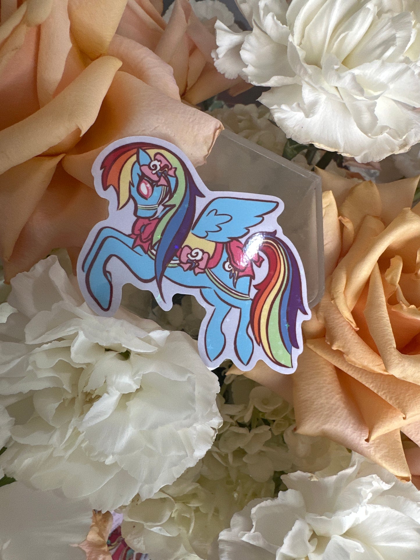 Pony Friends Holographic Glitter Sticker