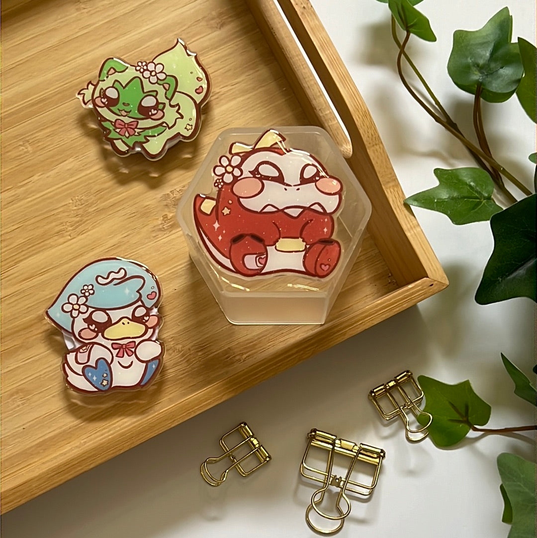 Pika Friends Paldea Region Glitter Epoxy Acrylic Phone Grips