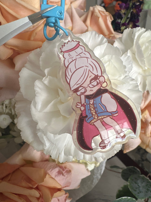 Seiko Double-Sided Glitter Keychain