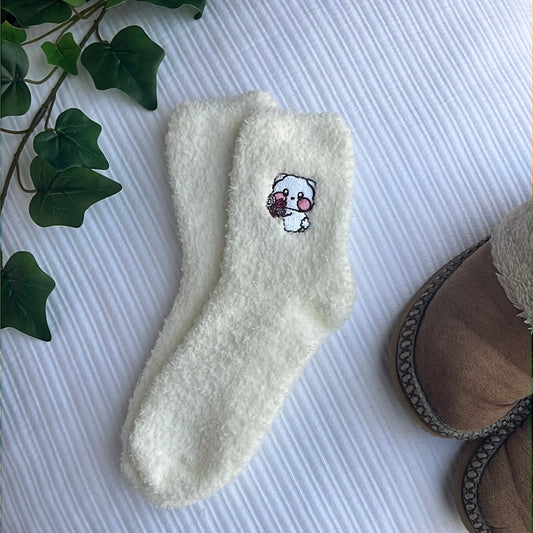BT21 Flower Power RJ Fuzzy Sock