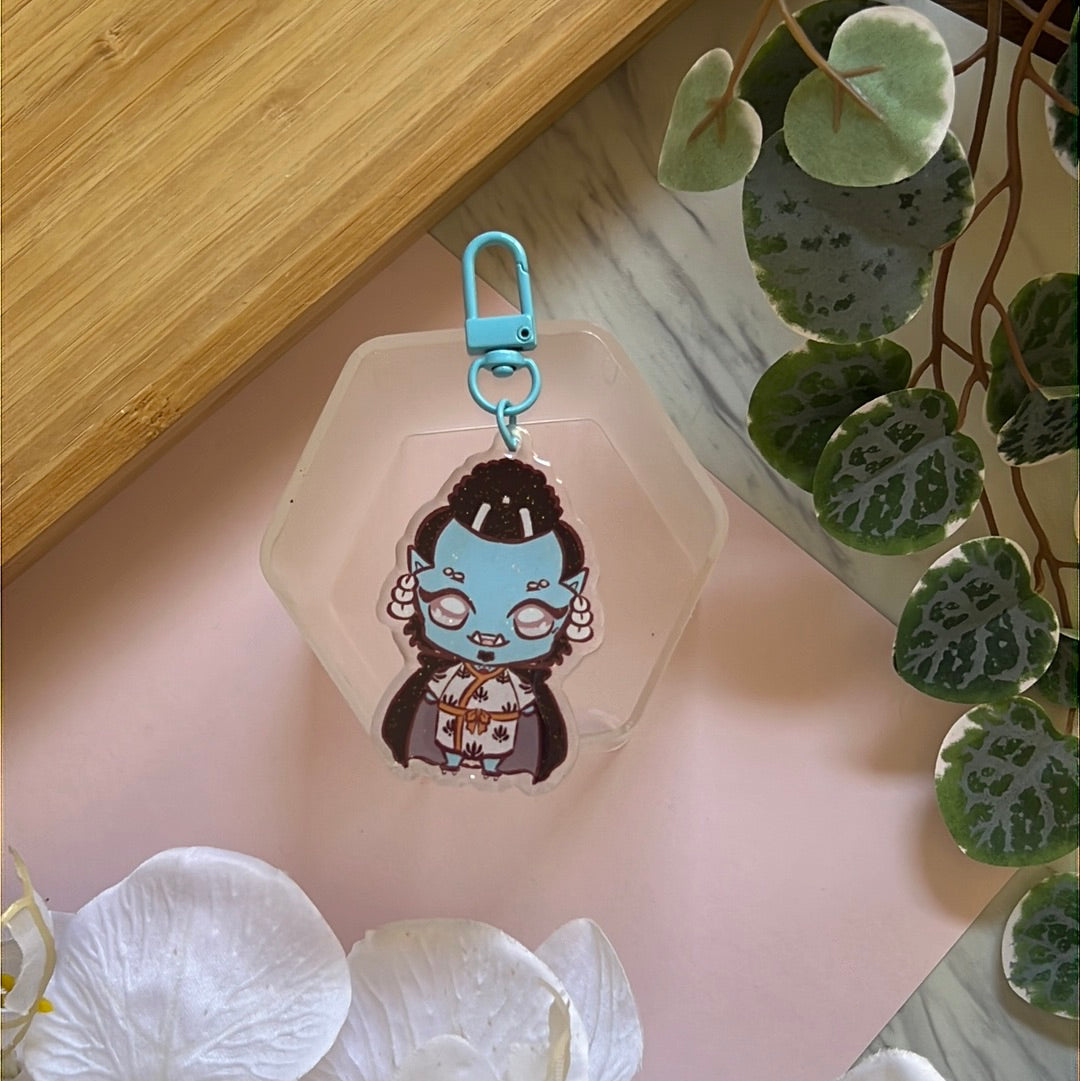 OP Pirates Helmsman Double-Sided Glitter Keychain