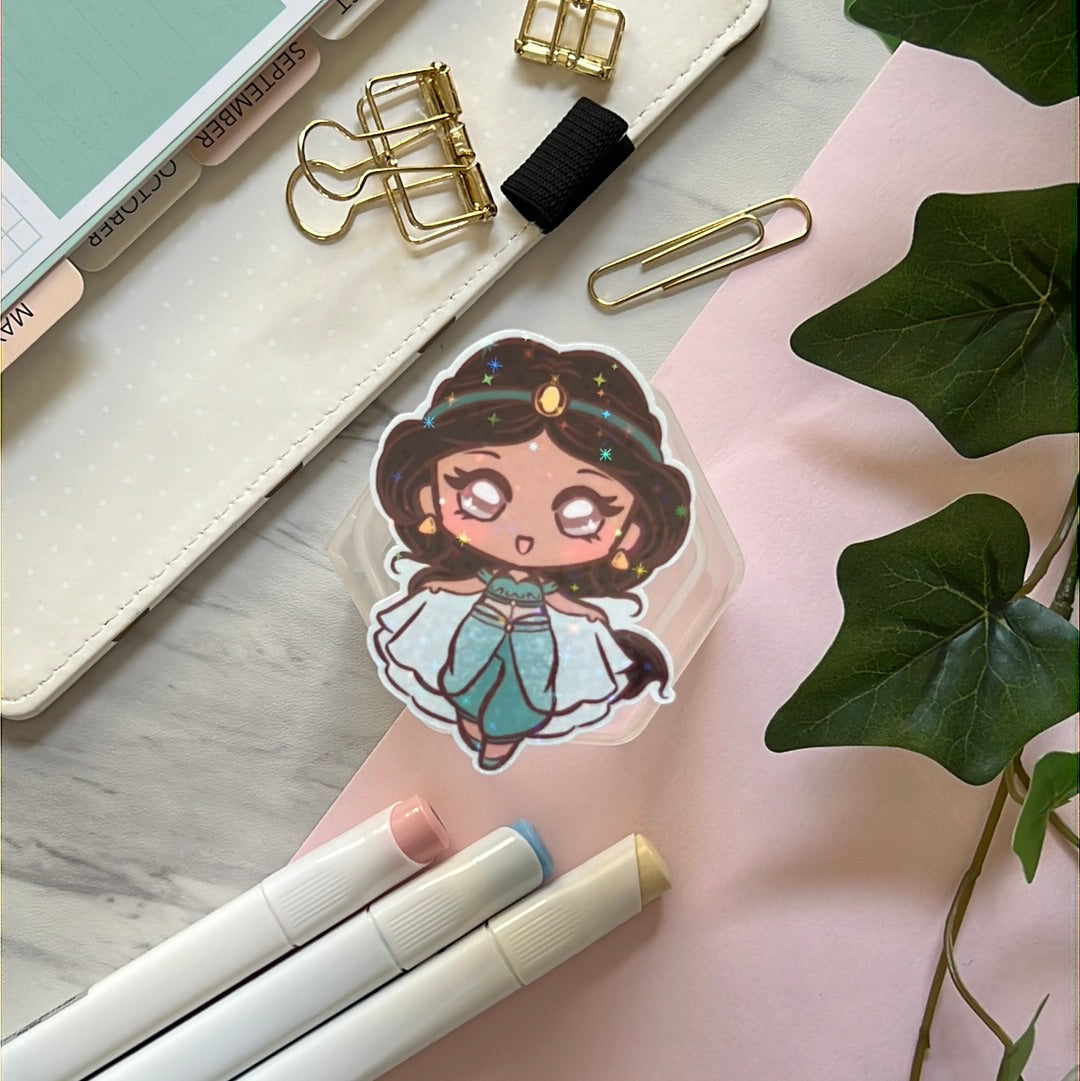 Sultan Princess Holographic Glitter Sticker