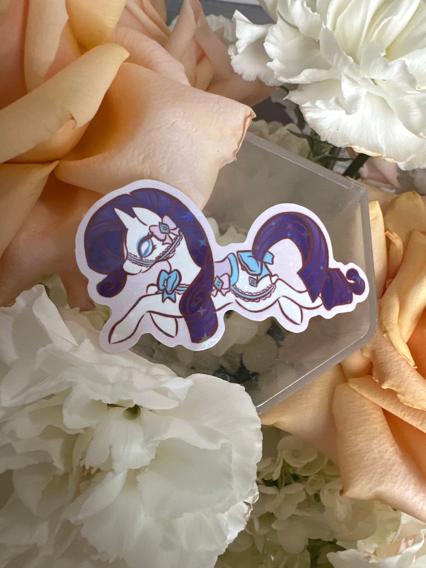 Pony Friends Holographic Glitter Sticker