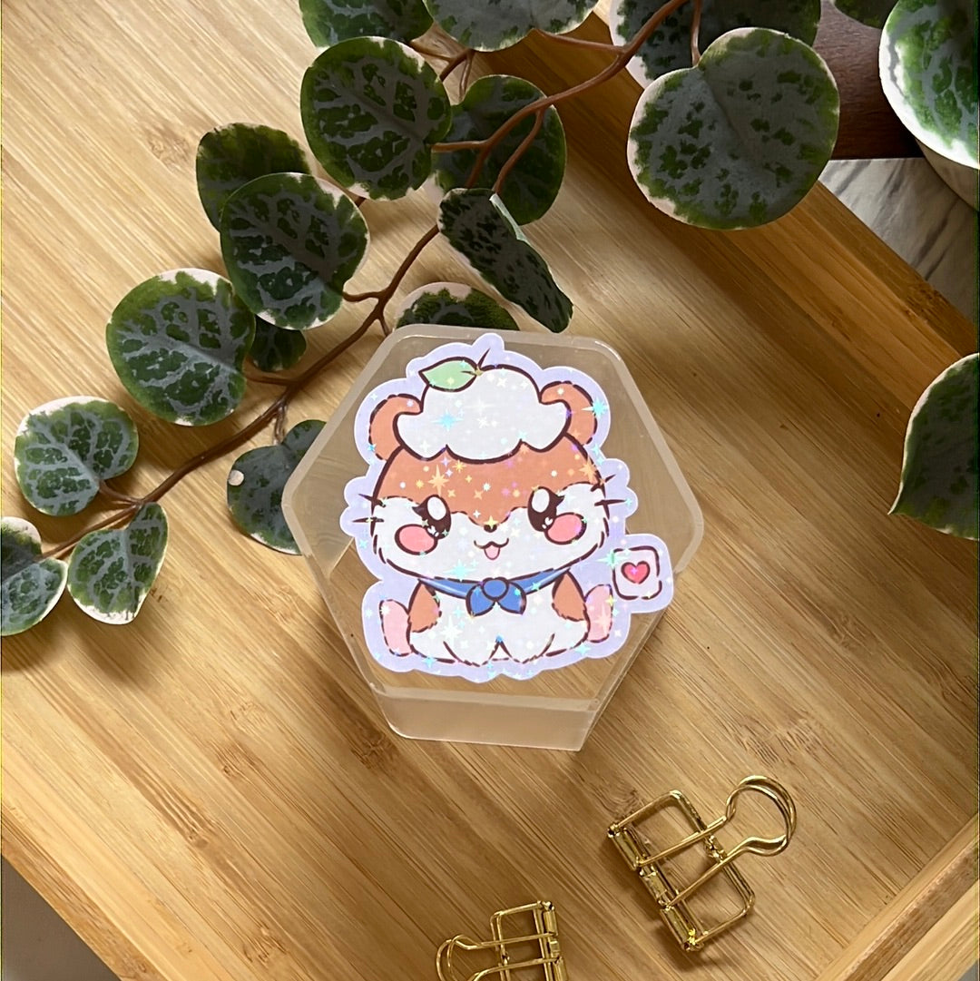 I Love You Cororin San Friends Holographic Glitter Sticker