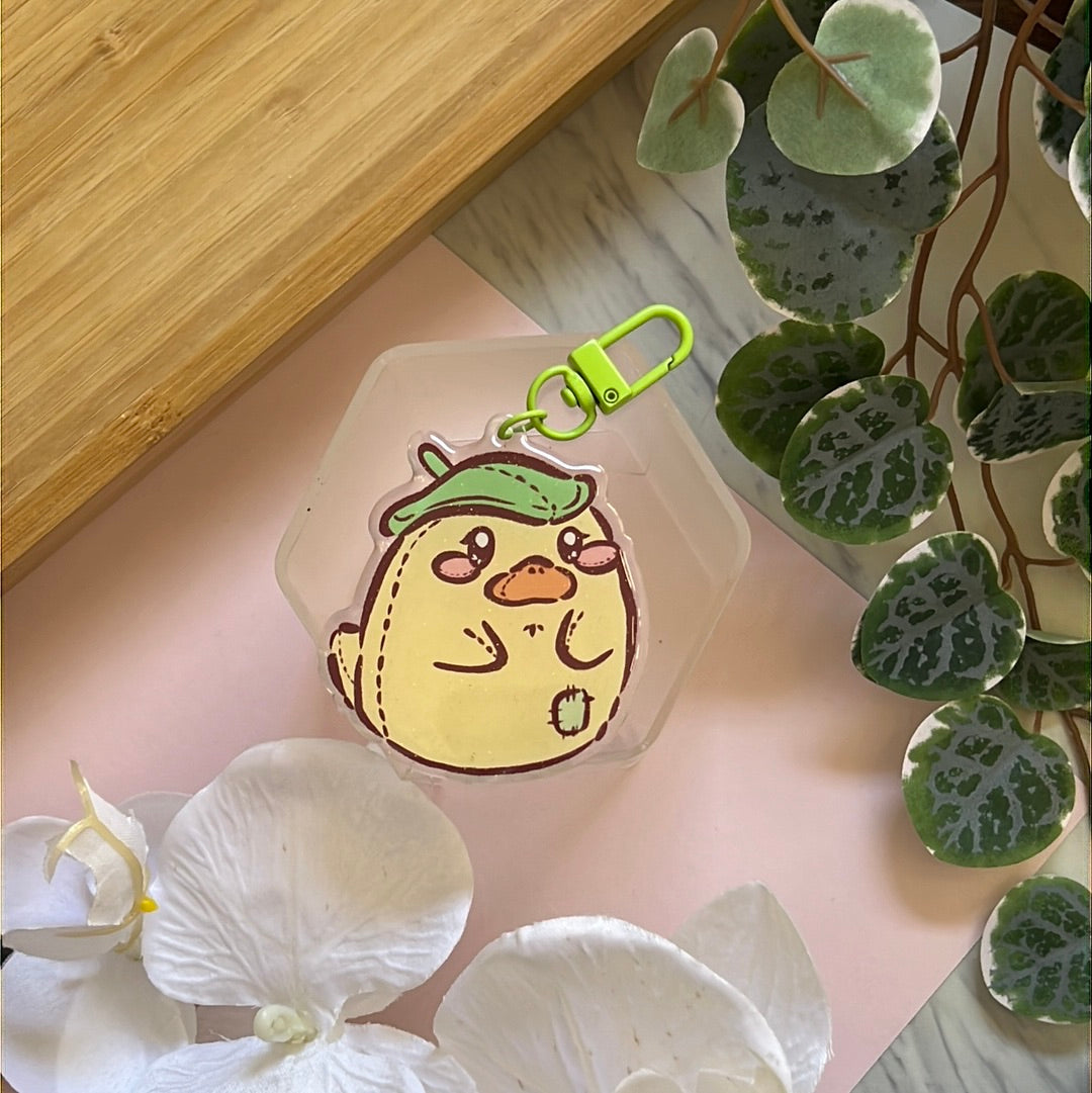 Studio Friends Chonky Ootori Sama Double-Sided Glitter Keychain