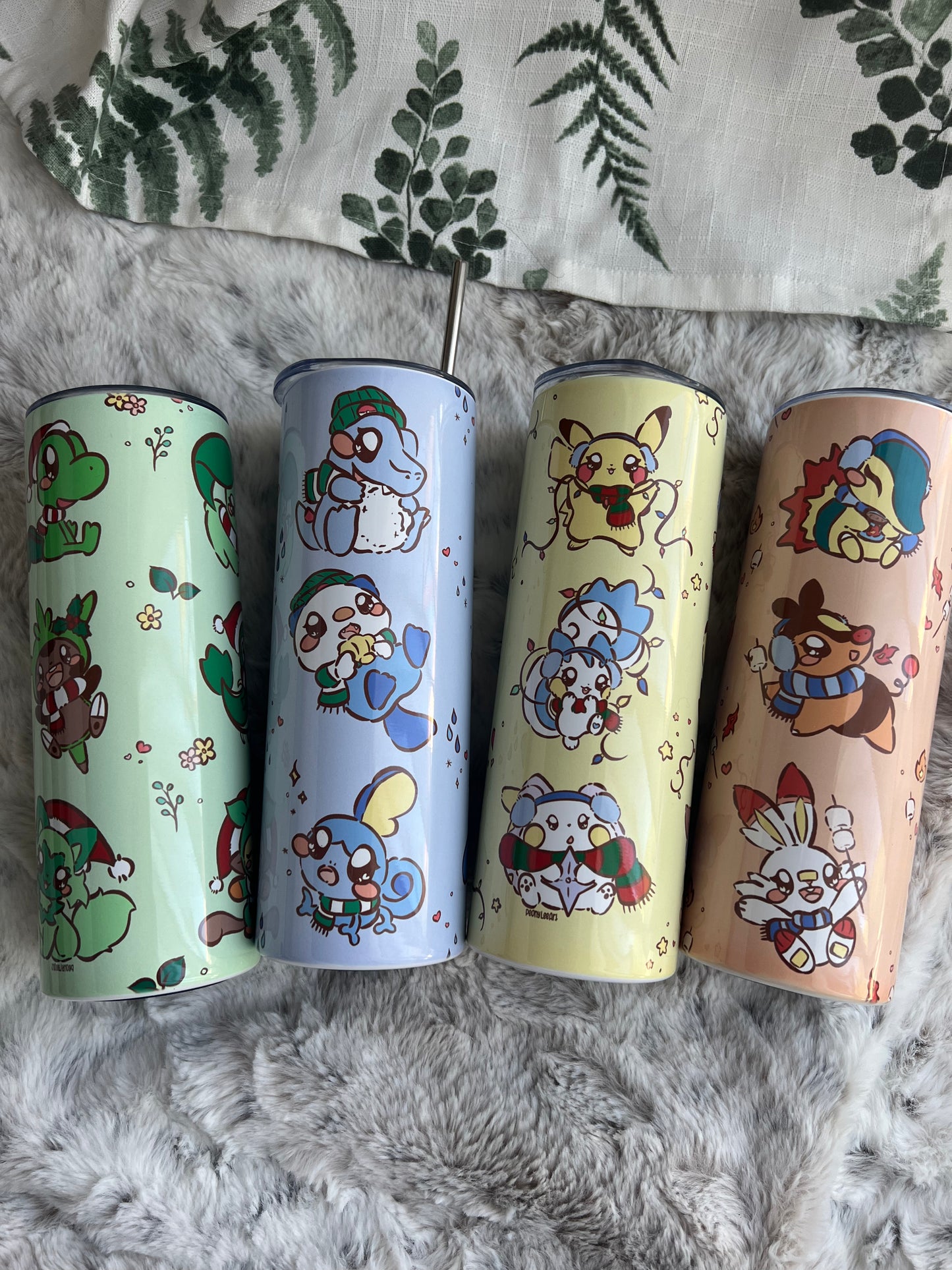 Fire Starters Pika Friends 20oz Stainless Steel Tumbler with Straw