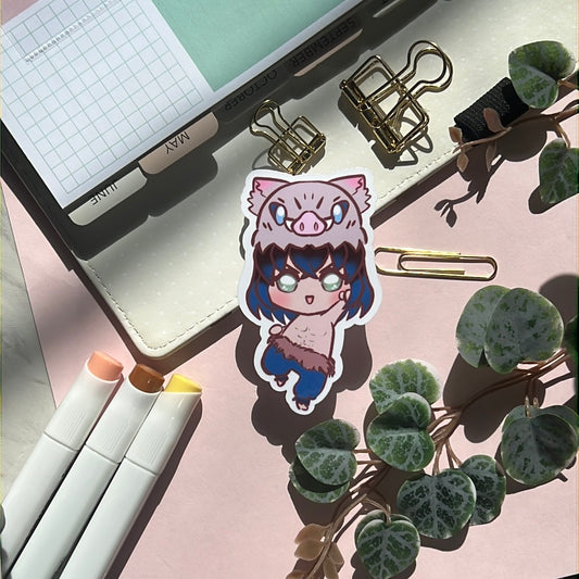 Demon Corp Swordsman Inosuke Sticker