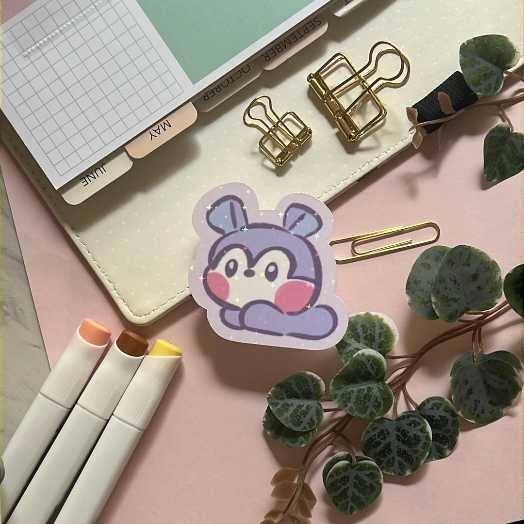 Mang Mini BT21 Holographic Glitter Sticker
