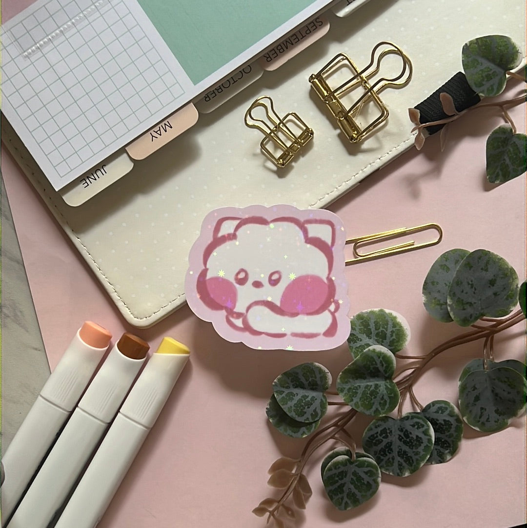 RJ Mini BT21 Holographic Glitter Sticker