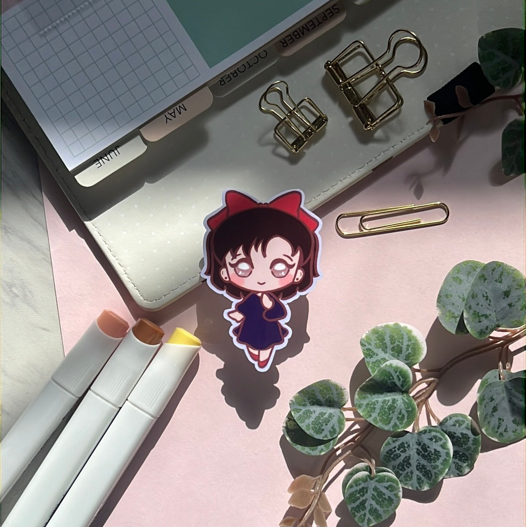 Witch-in-Training Kiki Holographic Glitter Sticker