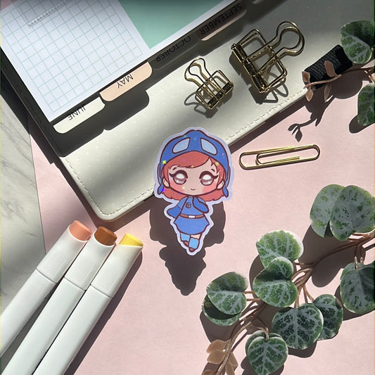 Princess of the Valley Holographic Glitter Sticker