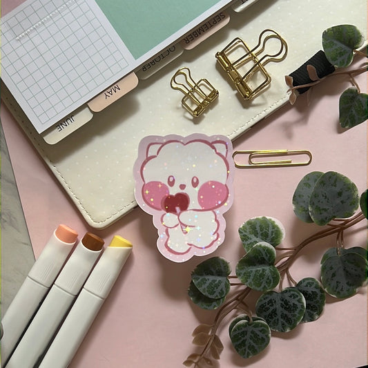 RJ Little Lolli BT21 Holographic Glitter Sticker